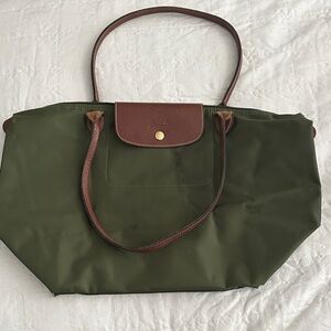 Longchamp Medium Olive Green Bag